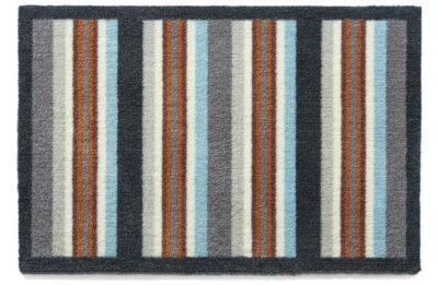 Muddle Mat Doormat - 75x50cm - Multicoloured Stripe.